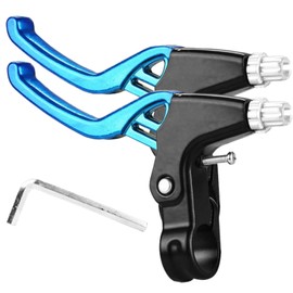 Aluminum Brake Levers for Bicycles, Left and Right Set, Aluminum Alloy, Clutch Levers, Durable for Long Times, Easy Installation, Suitable for Mountain Bikes, Folding Bicycles, 0.9 inch (22.5 mm