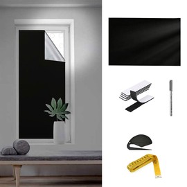 AIMALL 420D Silver Coated Blackout Curtains | Portable Full Blackout Window Cover | Cut-to-Size Sunscreen Shade DIY | Travel & Home Use