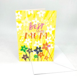 Recordable A5 Mothers Audio Cards. Best Mum Cover - AM2250. 30 second audio. Pulley activated. Immediate dispatch