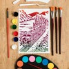 Travel Scenery Train Wall Stencils Template Reusable Spray PaintStencils for