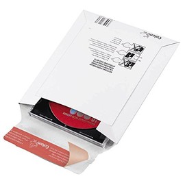 ColomPac CD/Jewelcase Envelope Solid Cardboard White Pack of 20