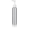 Aluminum Refillable White Lotion Pump Bottle - 4 oz (3