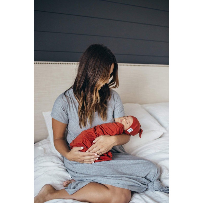 Perla de cobre, gorro de bebé con nudo elástico suave,