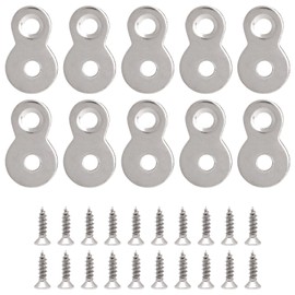 GDFYMI 30pcs Fastener with Screws, Table Top Connector Fasteners Hardware, Silver