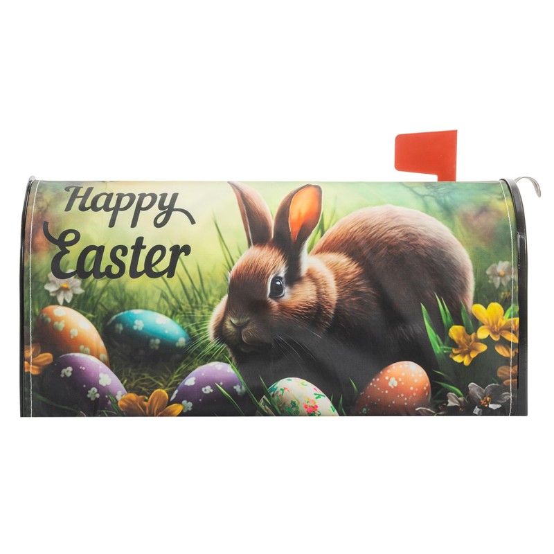 Magnets Easter Bunny Eggs Mailbox-Covers - Standard Size 18 X
