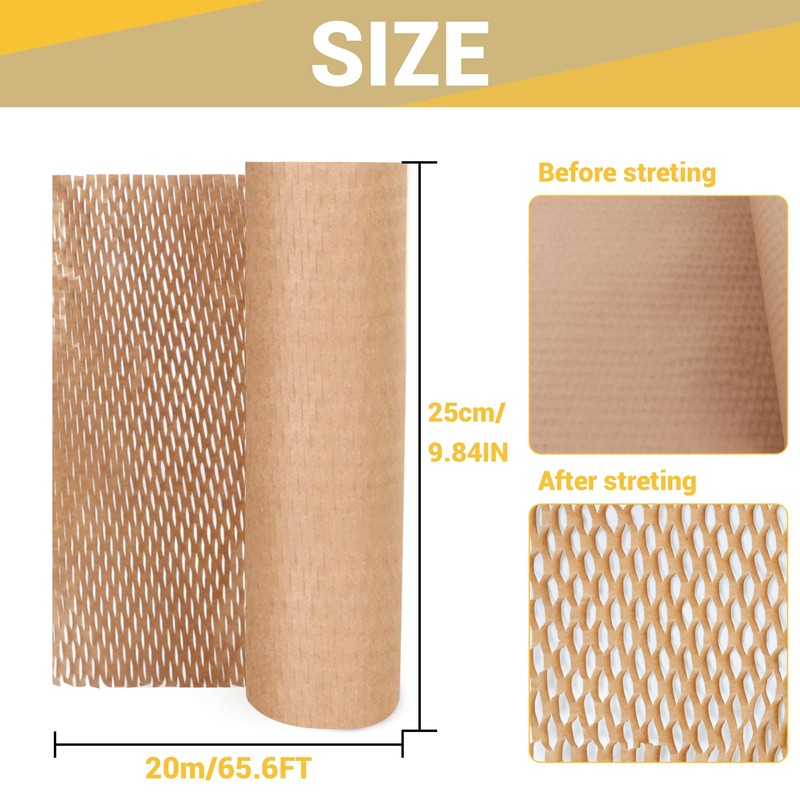 Honeycomb Paper Roll 25 cm x 20 m Packaging Material,