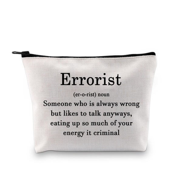 JXGZSO Sarcastic Quotes Lover Gift Funny Dictionary Gift Errorist Definition