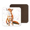 Coaster Fox British Wildlife Hand Painted Animals Coasters Watercolour Art