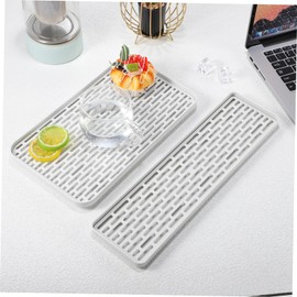 DOITOOL 2-Tier Drain Tray, 2Pack Drain Board for Kitchen Counter, Dish Drain Tray Dish Drainer Drying Rack, Tea Tray for Cup Bowl Fruit