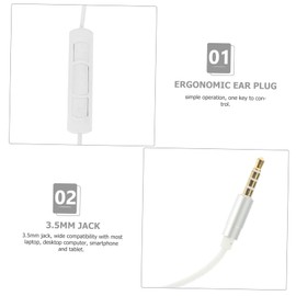 DOITOOL Earbuds Noise-canceling Headphones Earphones with Volume Control Noise Dampening Noise Cancelling Headphones Ear Buds Headset in-Ear Earphone High Elastic TPE Black