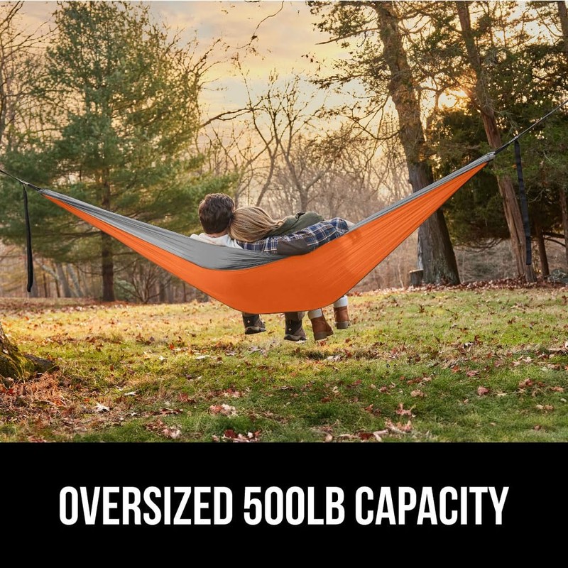 GORILLA GRIP Durable Portable Camping Hammock, Holds 500lbs with Heavy
