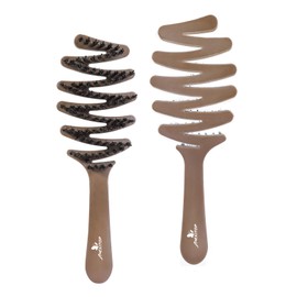 MEXITOP Male and Female Boar Mane Brush, Thick Wrapped Thin Long and Short Dry Hair Exfoliating Massage Comb