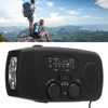 Solar Hand Crank Radio AM FM WB Weather Warning USB