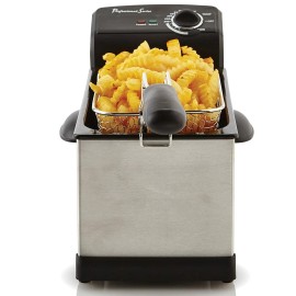 Continental Electric PS75911 Electric Deep Fryer, 3 Liter, Silver