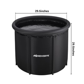 Cold Plunge Tub with Cloud Cover for Adults, Multi Layered Portable Ice Bath Tub for Athletes Post-Training Therapy and Recovery, Large Adult Soaking Bathtub for Home & Outdoor (85 Gallons)