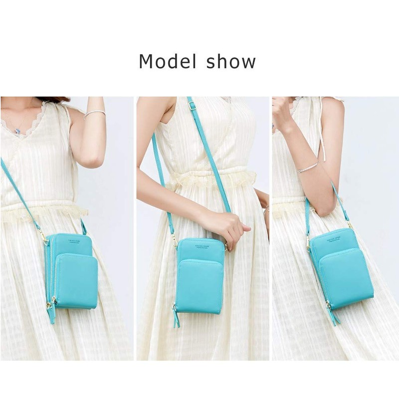 Bolso cruzado pequeño para teléfono celular, para mujer, bolso de