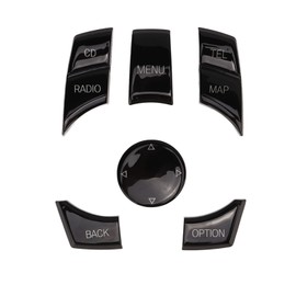 6pcs Multimedia Control Button Multifunction Piano Black Plug and Play for 3 5 Series F30 F10