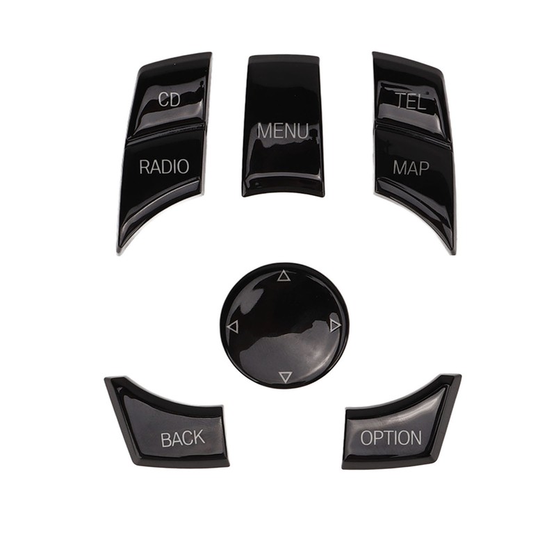 6pcs Multimedia Control Button Multifunction Piano Black Plug and Play