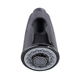 Kingston Brass KDH8500 2-Function Pull-Down Kitchen Faucet Sprayer Head, Black Stainless Steel