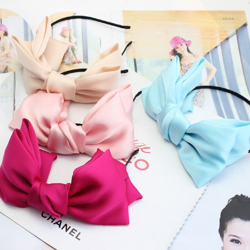 Big Ribbon Headband Hair Accessory Hair Arrangement Soft Ribbon Chiffon