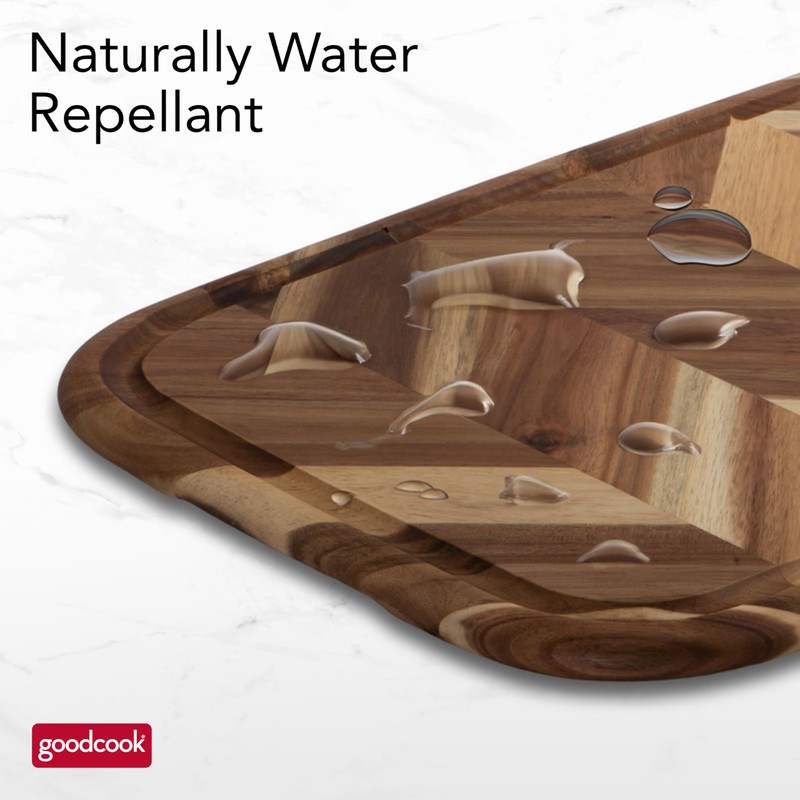 GoodCook Touch Herringbone Carving Board 13"x19" Acacia