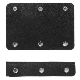2 Pcs Purse Handle Covers Bag Handle Wrap Purse Wallet Strap Protector Pads Luggage Grip Protector Saddle with Brass Clasp Leather Wrap Cover Bag Handles Protectors for Shopping Travel Tote Bags
