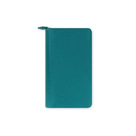 Filofax Compact Saffiano Zip Aquamarine Organiser