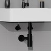 KIRCHHOFF Design Siphon, Matt Black Drain, Drain Fitting for Sink
