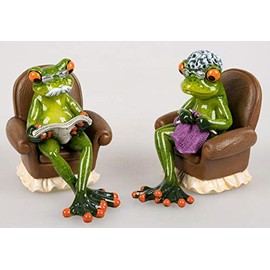Formano Frog Grandma and Grandpa in Chair