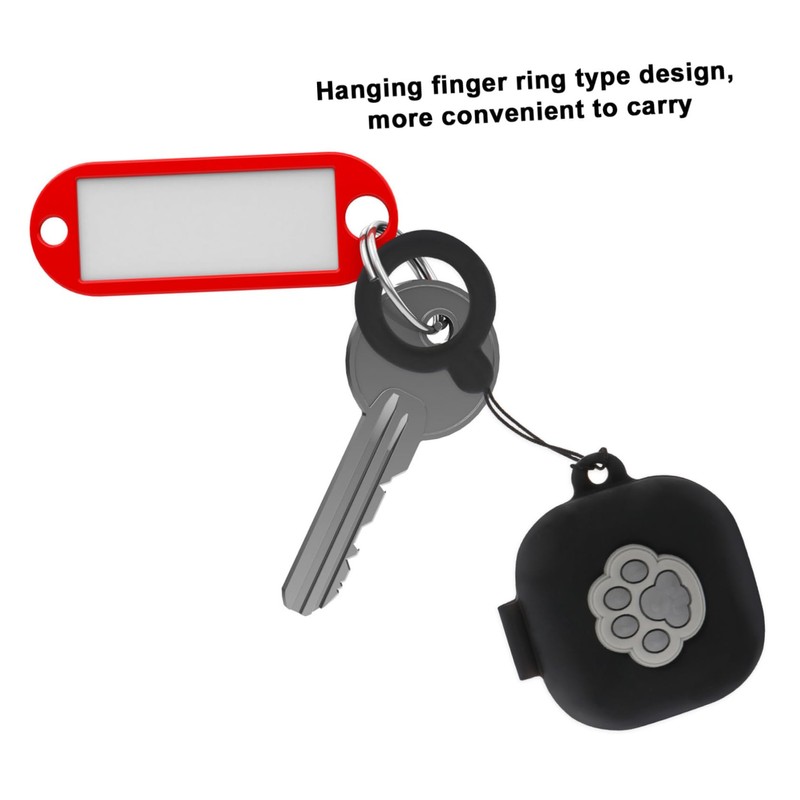 TEHAUX 1Pc Cartoon Wireless Earphone Protective Cover with Finger Ring