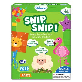 Skillmatics Snip, Snip - Art & Craft Activity, Practice Scissor Skills, Craft Kits, Gifts for Toddlers, Girls & Boys Ages 3 to 7 paper crafts:_Animals