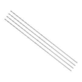 CoCud Extra Long Twist Drill Bit 2.5 mm Diameter 300 mm Total Length High-Speed Steel Rotary Drill Bit (Application: for Hardened Metal Woodworking Plastic Aluminium) Pack of 4
