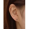 14k ultra mini flower internal lablet piercing color / 14k