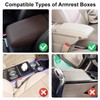NBTEPEM Bling Car Center Console Cover, Leather Car Arm Rest
