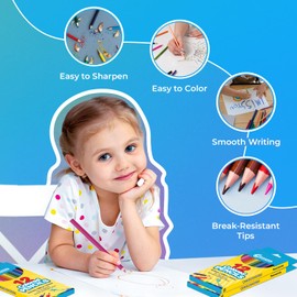 Rosmonde Bulk Colored Pencils, 50 Pack | 600 Count, Pre Sharpened Color Pencils for Kids, 12 Assorted Colors, Bulk Pack for Classrooms, Teachers, Art Supplies, Drawing, Coloring, and School Projects