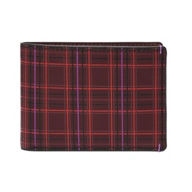 FOSSIL Bronson Front Pocket Wallet Bifold Eggplant, Aubergine