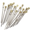 Luo ke 20 Pcs Extended Shank Brass End Brushes, 1/8''