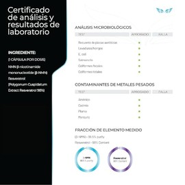 ETERNAL NUTRITION Ultra Pure: NMN 99.5% + Resveratrol 98% Puro (100 Caps)