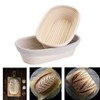 2 Pack 10 Inch Oval Bread Proofing Basket,Banneton Basket Bread