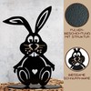 Rostikal Metal Easter Bunny Figurine 30 x 19 cm Garden
