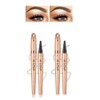 2 Stück Augenbrauenstift,Microblading Augenbrauenstift mit 4 Gabelspitzen,Wasserdichter und Schweißfester,Wischfest Eyebrow