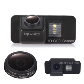 Kalakus Auto Rückfahrkamera Kennzeichenleuchte mit Wasserdicht Einparkkama Rückfahrsystem für Ford Mondeo/Fiesta/Focus HATCHBACK/S-Max/Kuga