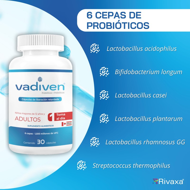 VADIVEN Probióticos 30 cápsulas