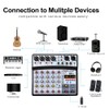 BOMGE 6 Channel Audio Sound Mixer - Professional Digital DJ