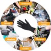Guantes de Nitrilo Desechables 100 Piezas, Guantes de Nitrilo Para