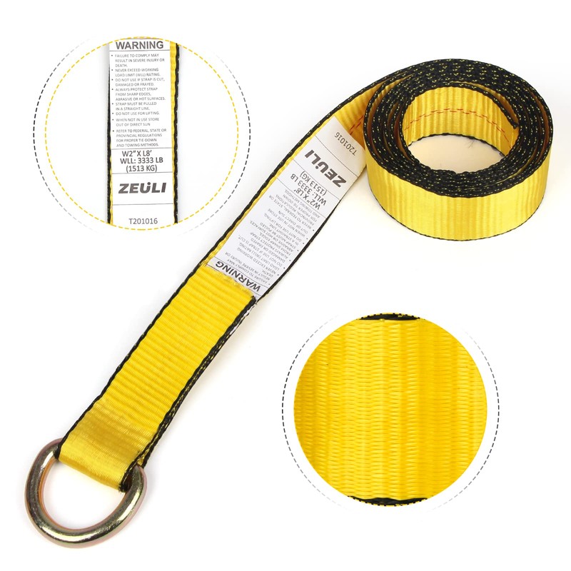 Zeuli 2” x 8’ 8-Pack Lasso Strap with D Ring