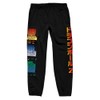 Bioworld Dragonball Z Gradient Tripanel Kanji Men's Black Graphic Jogger
