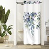 Gibelle Small Stall No Hook Shower Curtain with Snap-in Fabric
