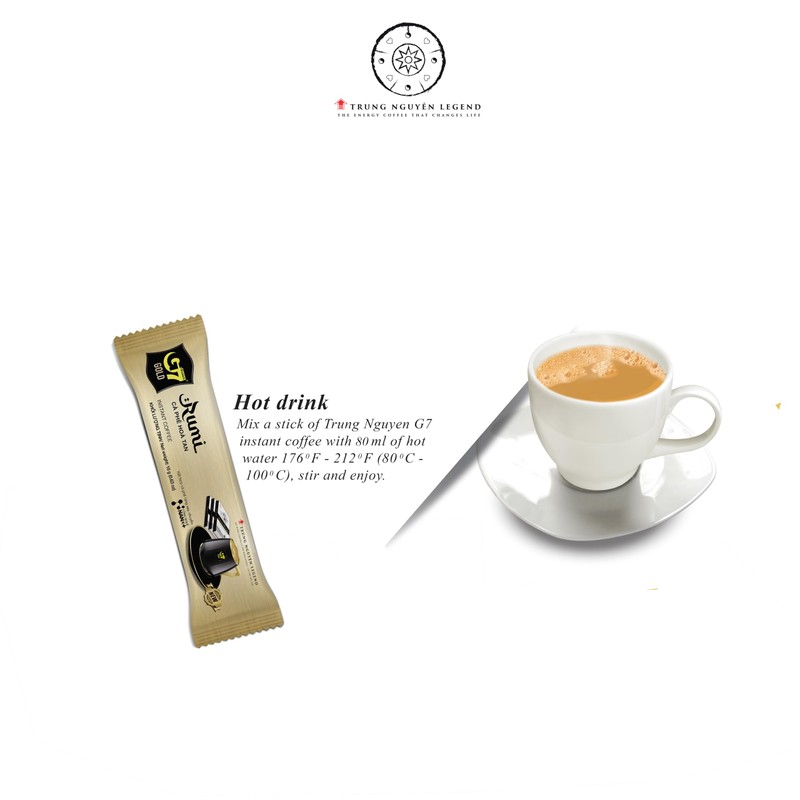 TRUNG NGUYEN G7 Gold Rumi Instant Coffee Single Served Sticks