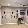 Luwint Set of 2 Single Barbell Holder Wall Mount, Horizontal
